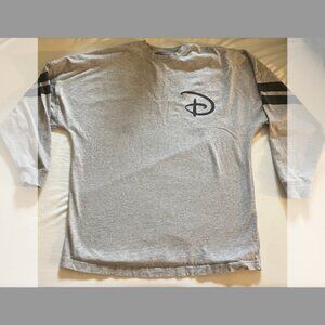 Disney Parks Disney World Spirit Jersey Grey & Black Mickey Shirt Unisex Small